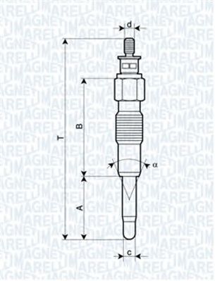 MAGNETI MARELLI 062900040304 -  Свеча накаливания